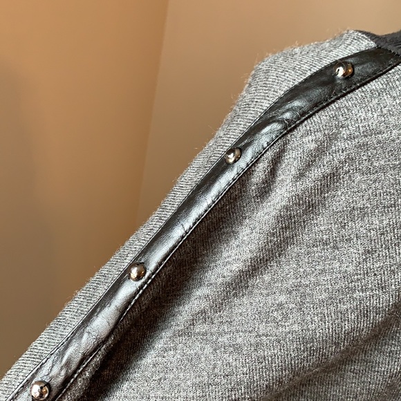 LANA LEE Gray Black Studded Tunic Sweater XL - Picture 4 of 8